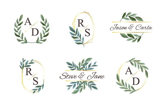 Elegant Wedding Monogram Collection vector