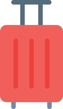 luggage vector illustration on a background.Premium quality symbols. vector icons for concept and graphic design.