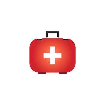 First aid icon on white background vector