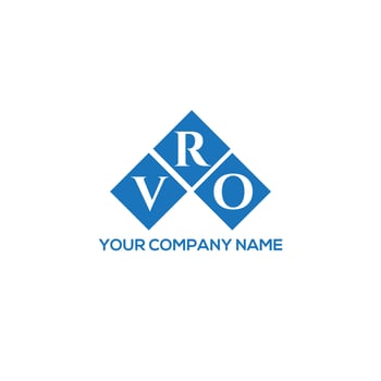 VRO creative initials letter logo concept. VRO letter design.VRO letter logo design on white background. VRO creative initials letter logo concept. VRO letter design. vector