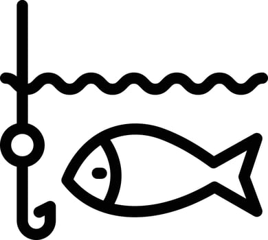 fishing hook vector illustration on a background.Premium quality symbols.vector icons for concept and graphic design.