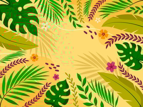 Colorful Summer Floral Background vector