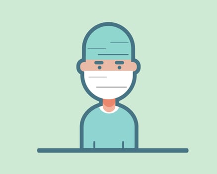 Doctor surgeon. Cartoon vector style for your style.