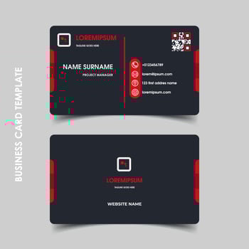 Modern business card template vector