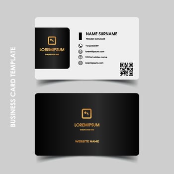 Modern business card template vector