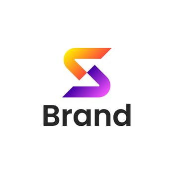 Initial Letter S gradient color Logo. vector