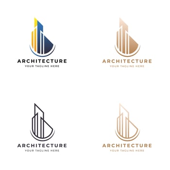 Building architecture logo design vector