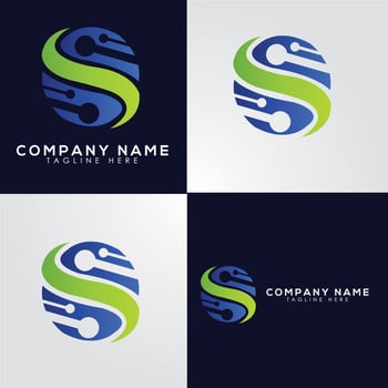 technology logo, modern logo vector