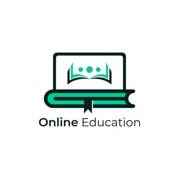 Online Education logo design vector