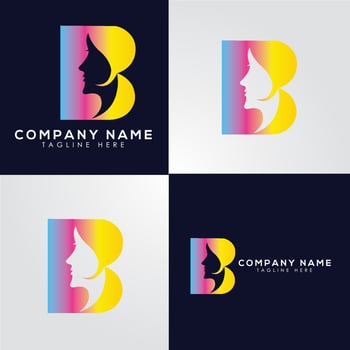 beauty  logo.beauty ,b letter logo vector