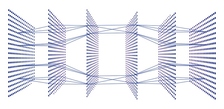 Model of deep learning artificial neural network vector