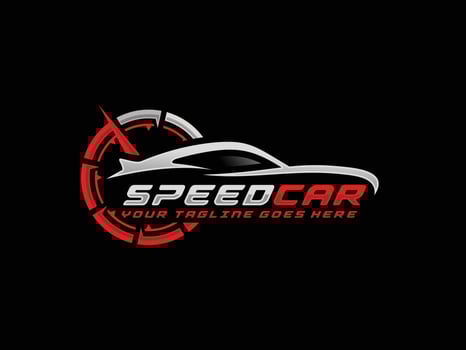 Speed car logo vector. Automotive logo vector