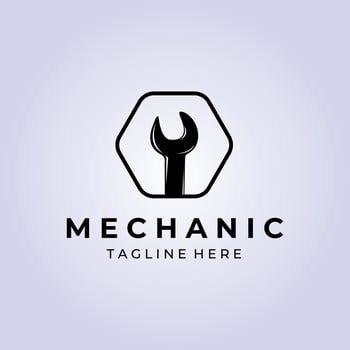 mechanic service logo vector design