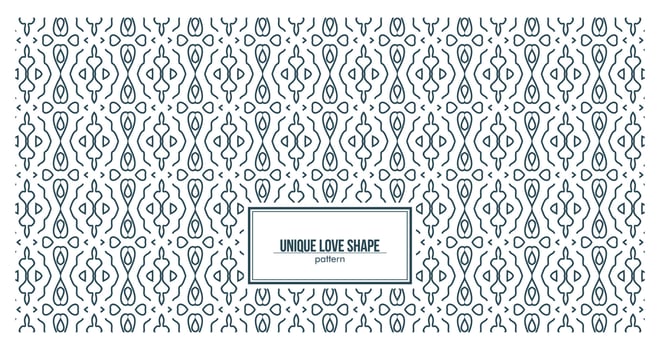 Unique pattern with love shape, perfect for wallpaper vector