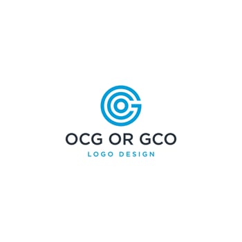 OCG OR GCO LOGO DESIGN VECTOR