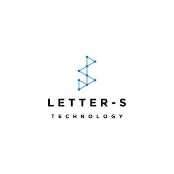 Letter S tech logo icon design template vector