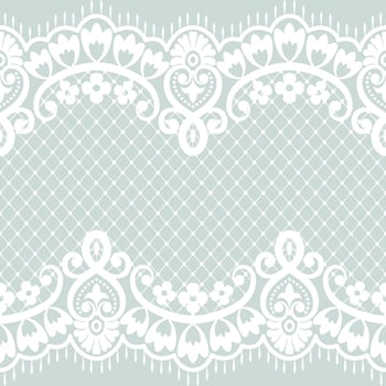 Lace seamless pattern with flowers vector