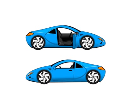 Luxury sport car design illustration vector