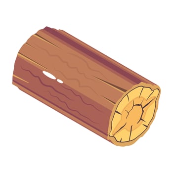 Download isometric icon of wood log vector