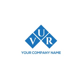 VUR letter logo design on white background. VUR creative initials letter logo concept. VUR letter design. vector