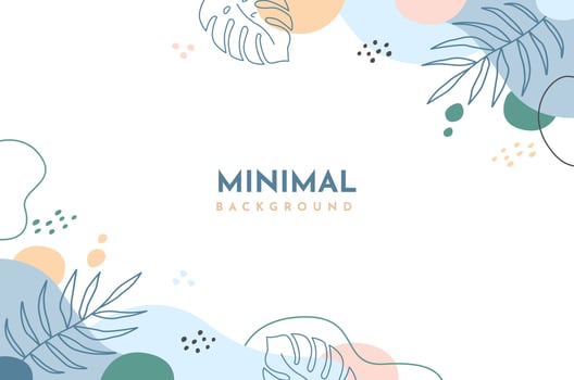 Abstract floral colorful geometric shapes background vector