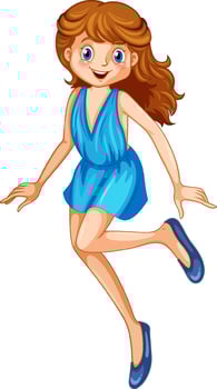 Beauty fairy on a white background vector