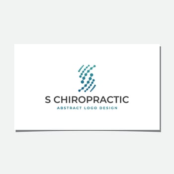 S CHIROPRACTIC LOGO DESIGN VECTOR
