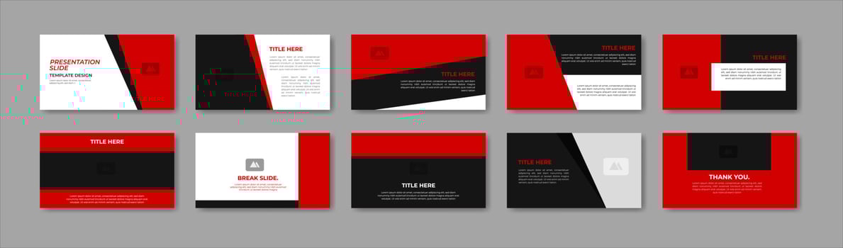 Business presentation template design. Minimalis, modern and keynote vector illustration