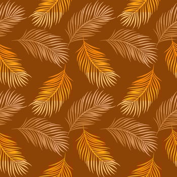 seamless background with leaf pattern vector