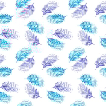 seamless background with leaf pattern vector
