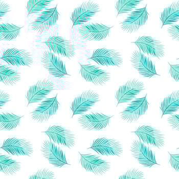 seamless background with leaf pattern vector