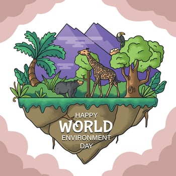 World Environment Day Concept vector