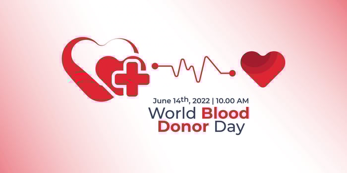 World Blood Donor Day June 14th vector