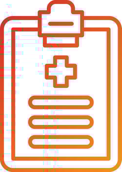 Medical History Icon Style vector