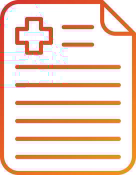 Medical Report Icon Style vector