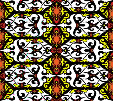 Seamless patern of dayak ethnic pattern.traditional Indonesian fabric motif.borneo pattern. vector design inspiration. Creative textile for fashion or cloth