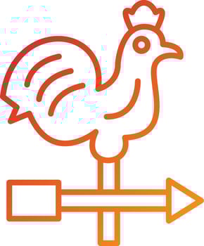 Weathercock Icon Style vector