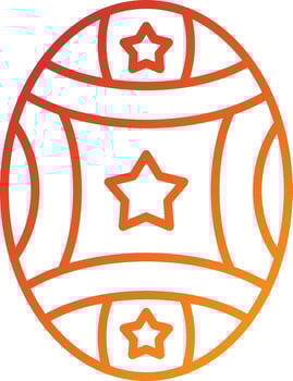 Easter Egg Icon Style vector