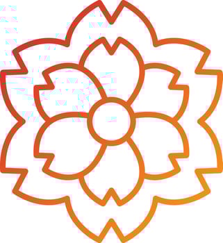 Cherry Blossom Icon Style vector