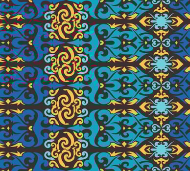 Seamless patern of dayak ethnic pattern.traditional Indonesian fabric motif.borneo pattern. vector design inspiration. Creative textile for fashion or cloth