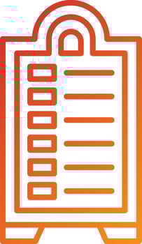 Menu Board Icon Style vector