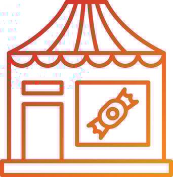 Candy Shop Icon Style vector