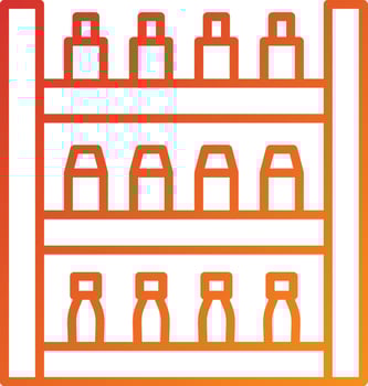 Shelves Icon Style vector