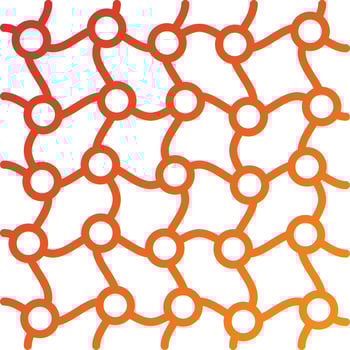 Fish Net Icon Style vector