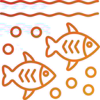 Fishes Icon Style vector