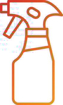 Cleaning Spray Icon Style vector