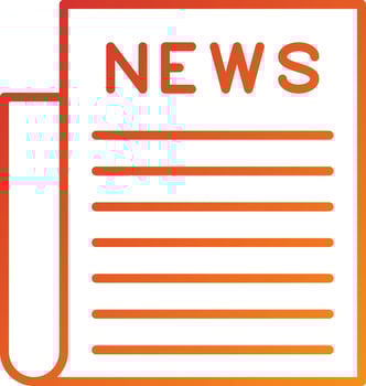 Newspaper Icon Style vector