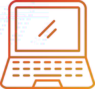 Laptop Icon Style vector