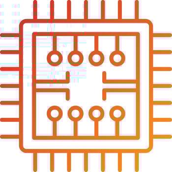 Microchip Icon Style vector