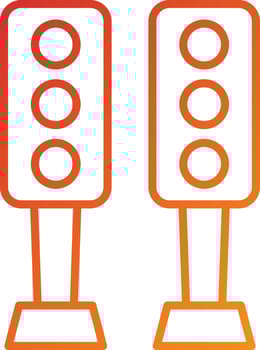 Traffic Light Icon Style vector